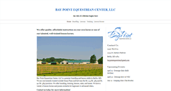 Desktop Screenshot of baypointequestrian.com