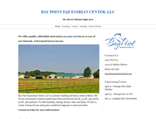 Tablet Screenshot of baypointequestrian.com